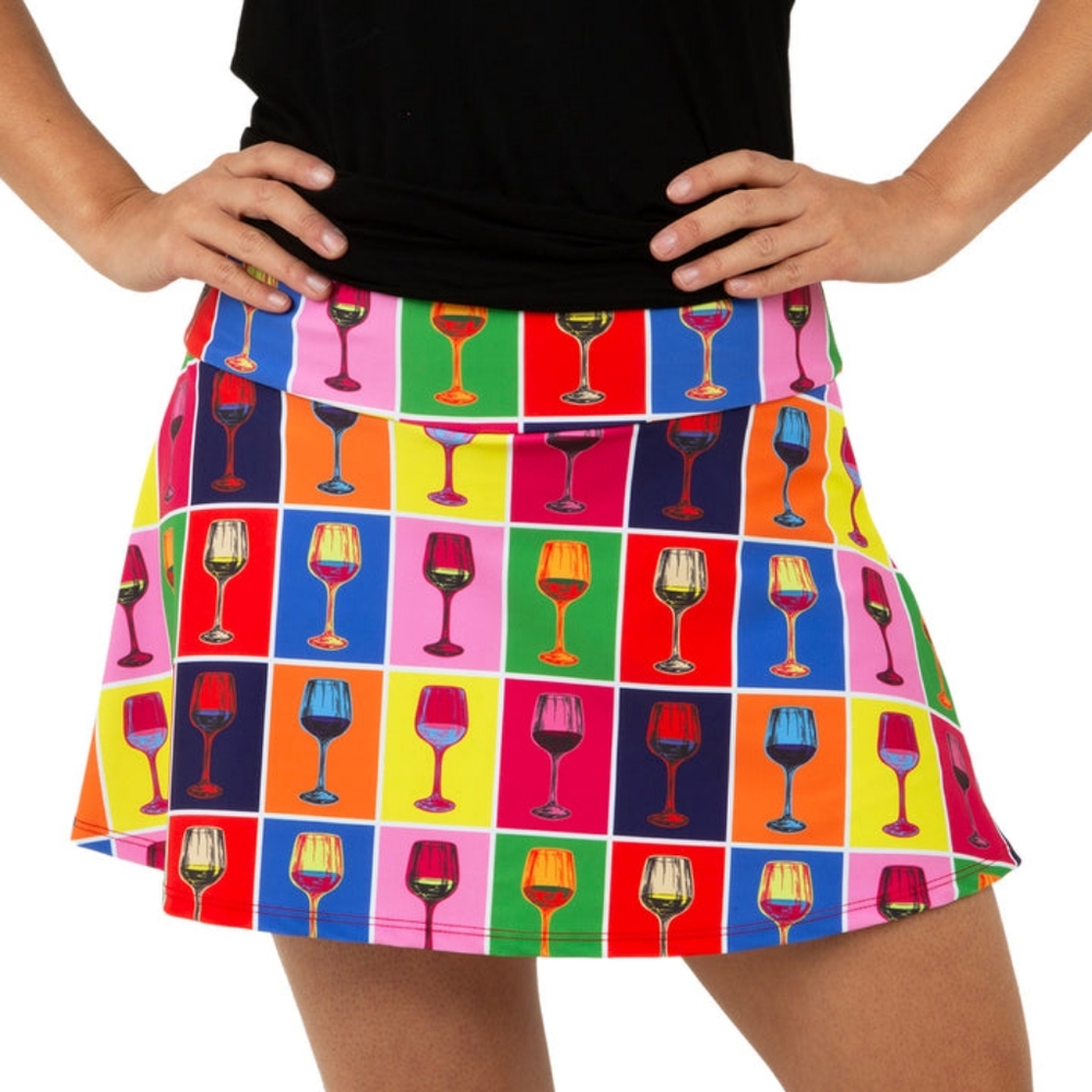 Queen of the‎ court Red Winehol Swing Skirt women size xl
